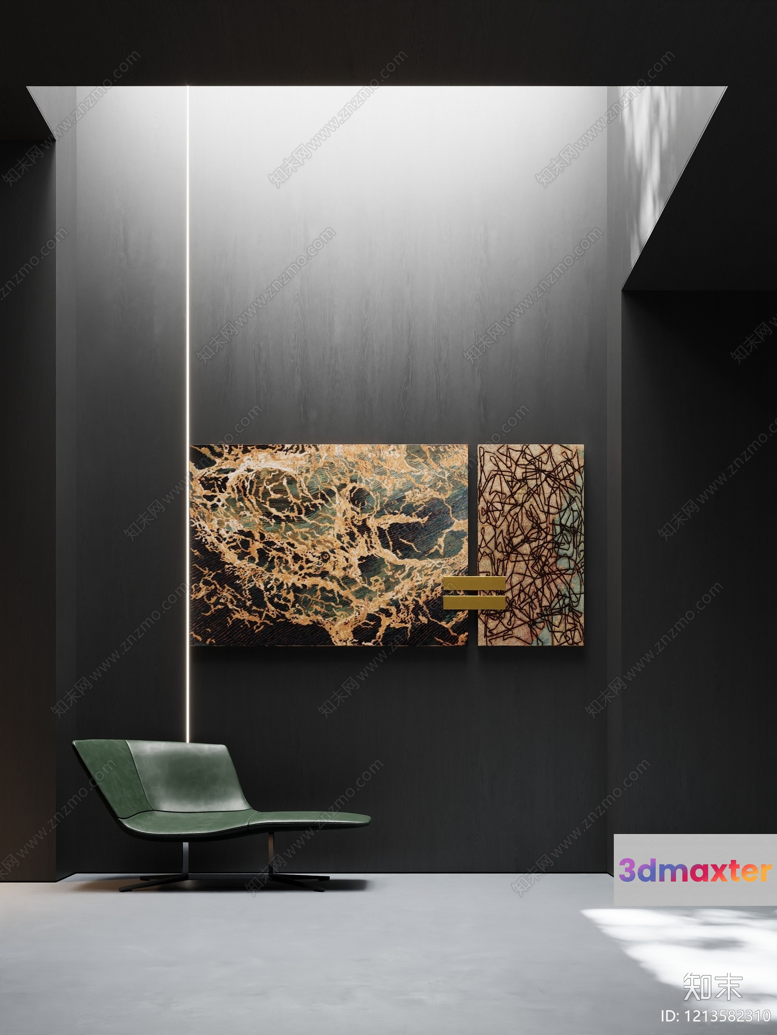 Modern Minimalist Room 3D Model - 16075 - VRAY Render