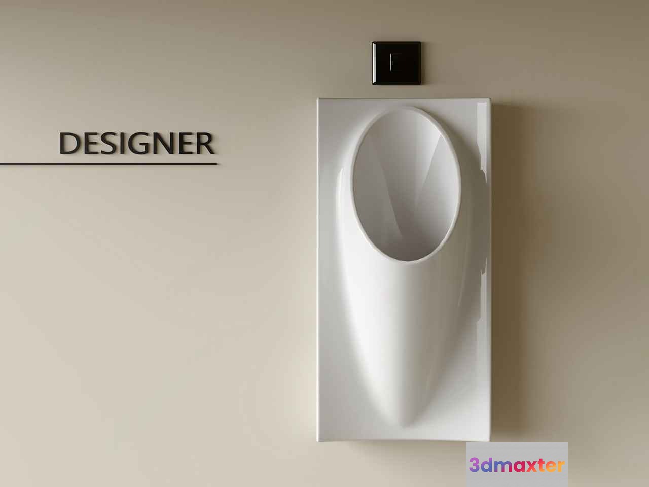 A Designer Wall Plate 3D Model - 12007 - CORONA Render