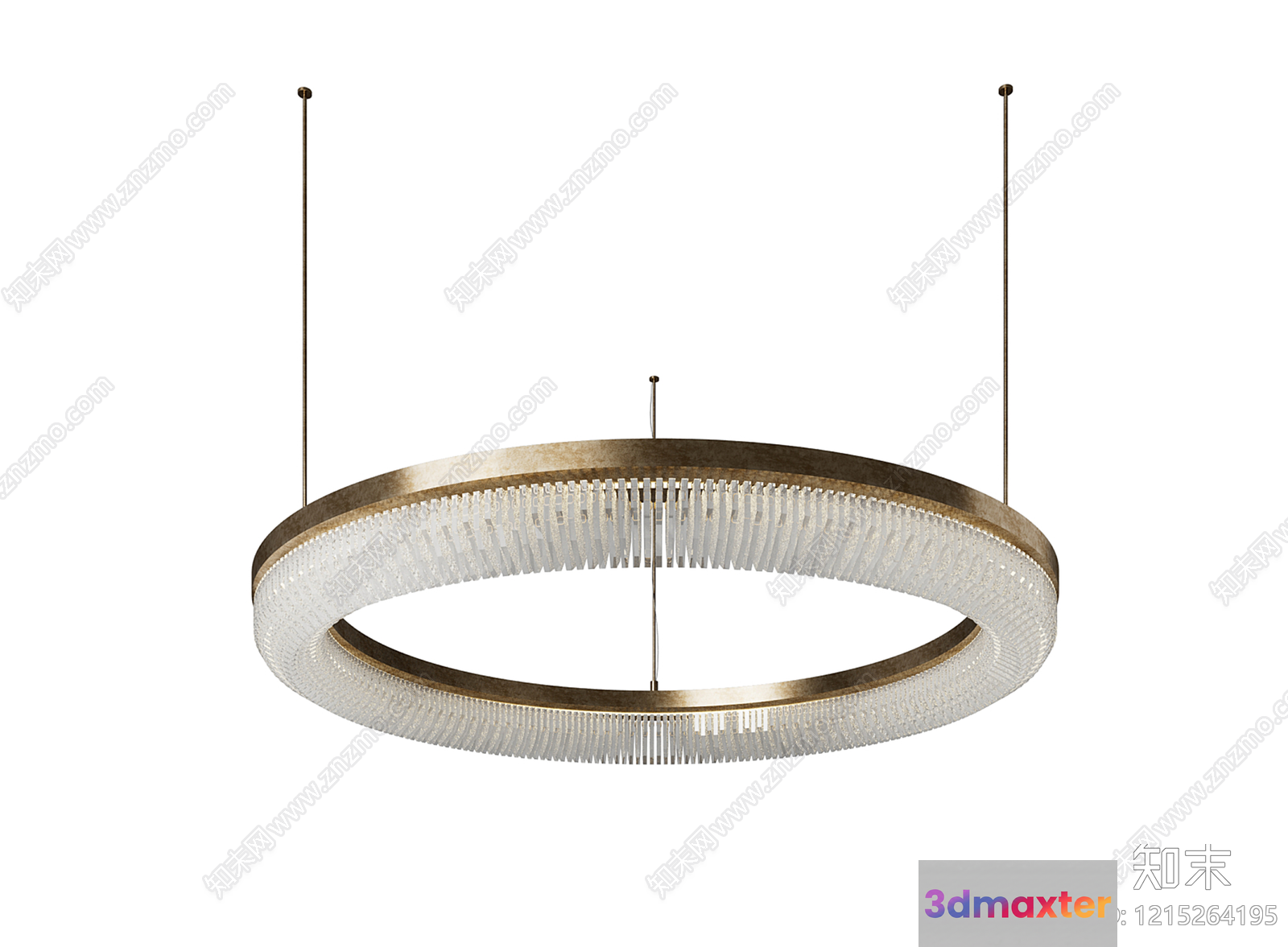 Gold Light Fixture 3D Model - 16093 - VRAY Render