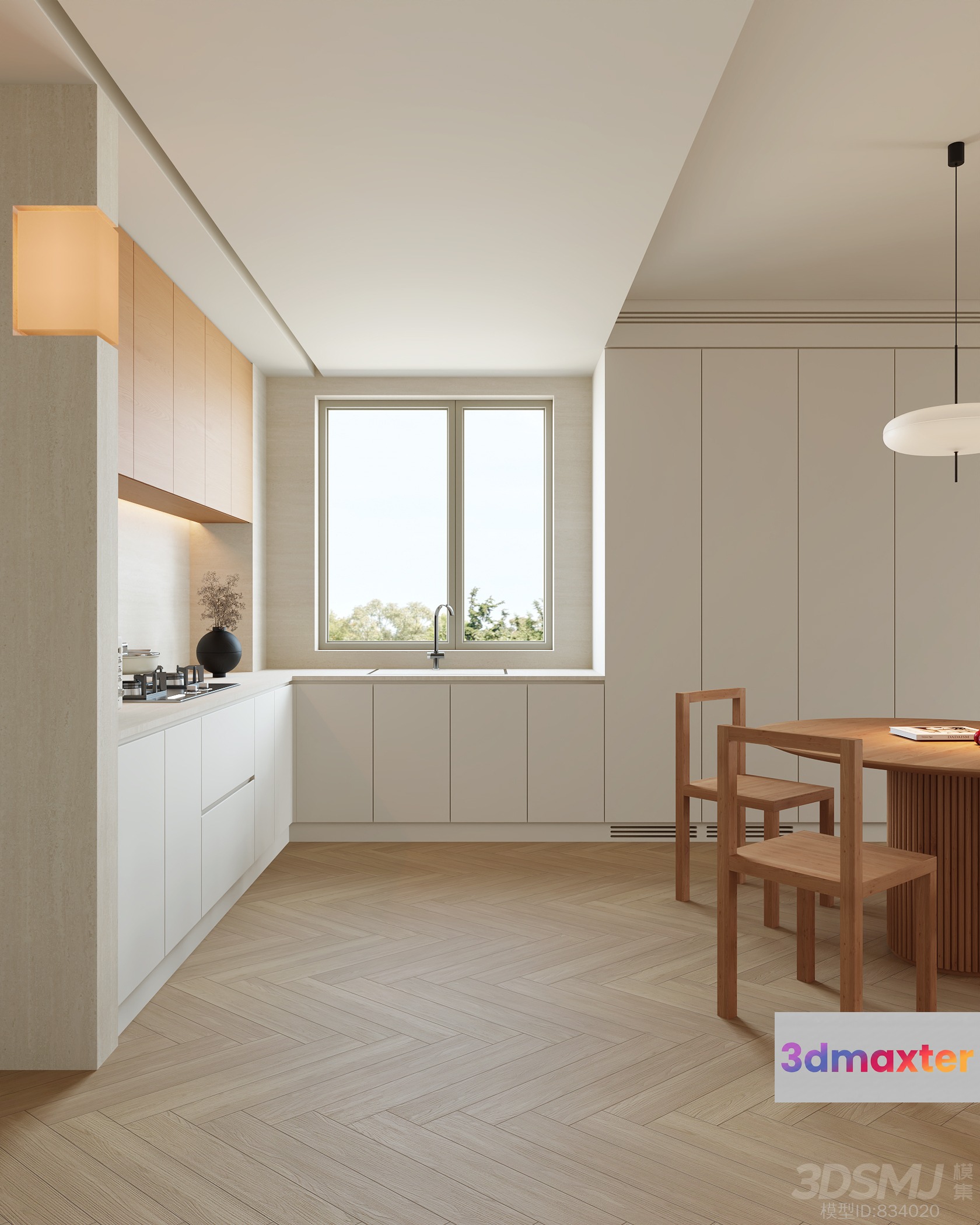 A Modern Kitchen 3D Model - 5976 - VRAY Render