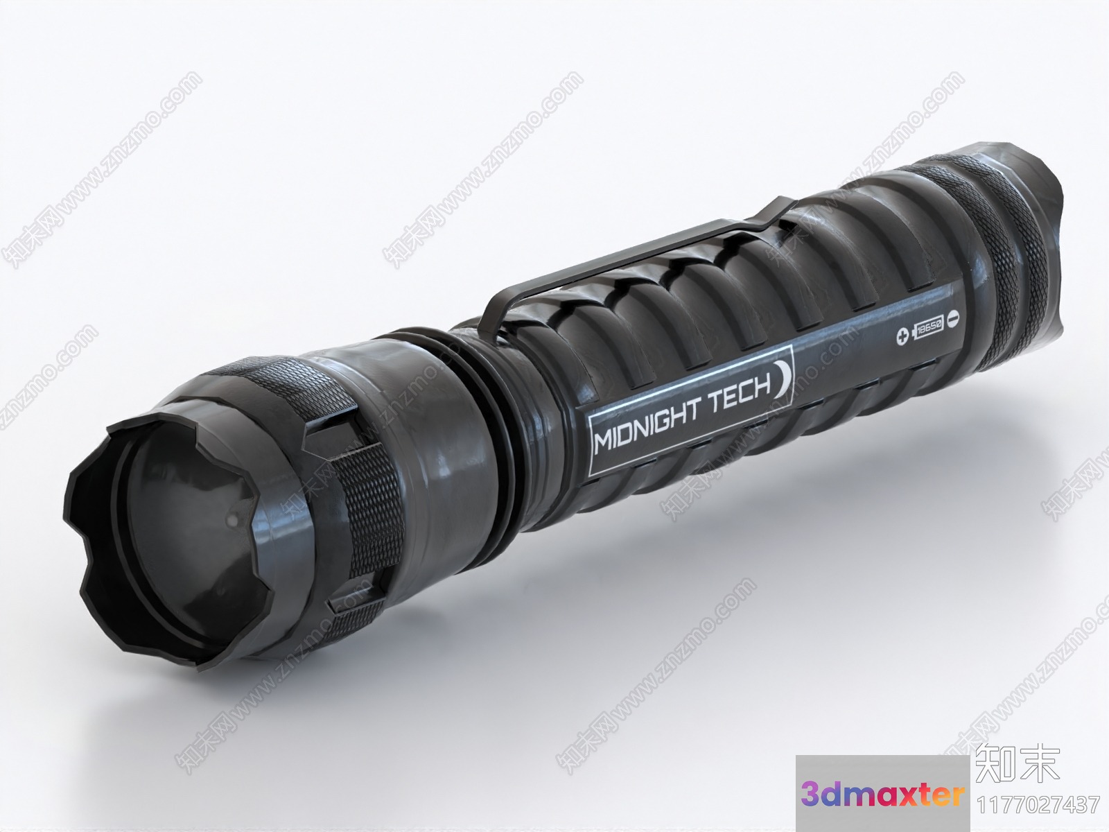 A Flashlight 3D Model - 9706 - VRAY Render