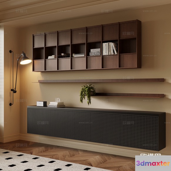 Modern Living Room 3D Model - 12125 - VRAY Render