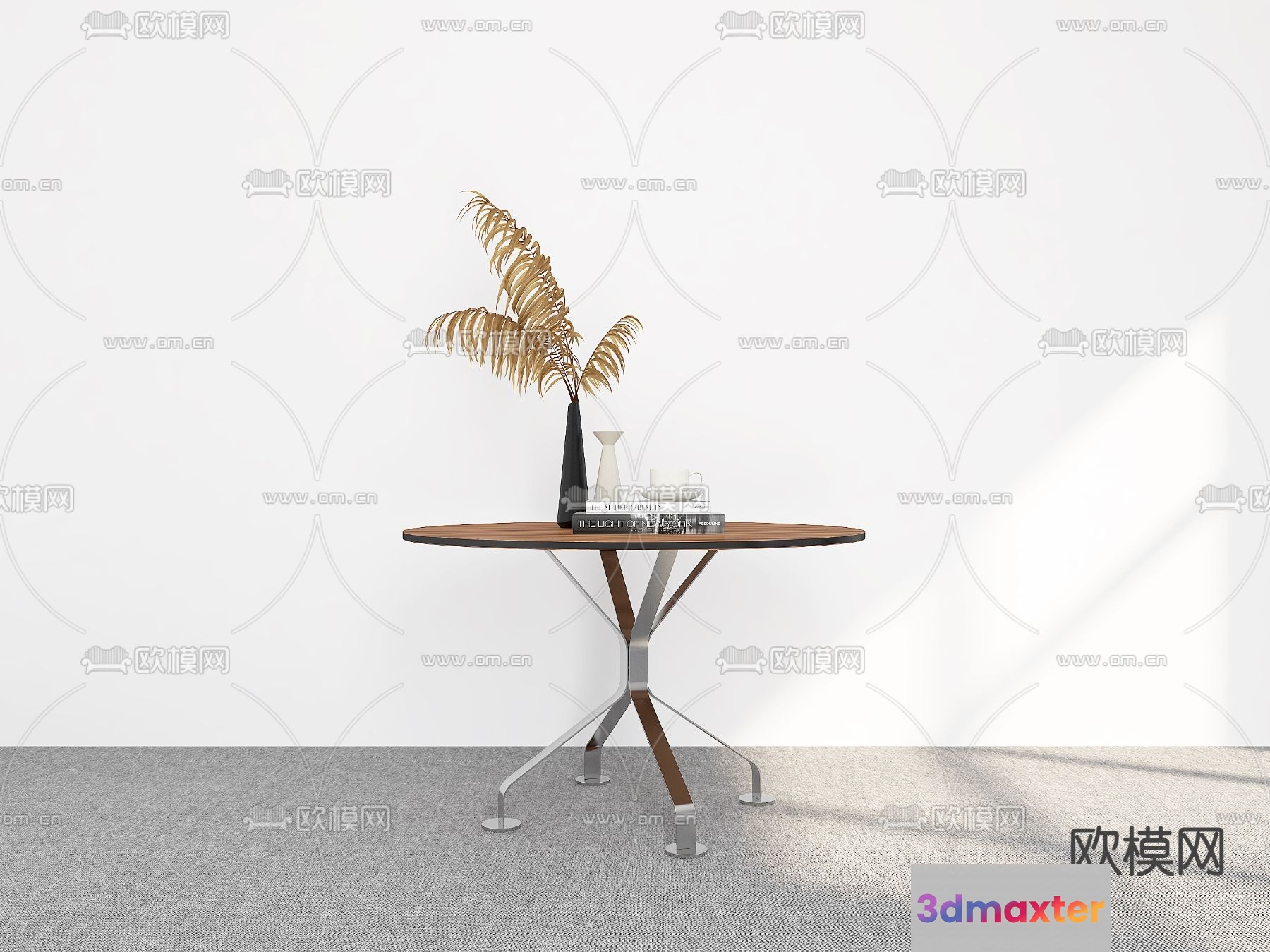 Modern Minimalist Table 3D Model - 14009 - VRAY Render