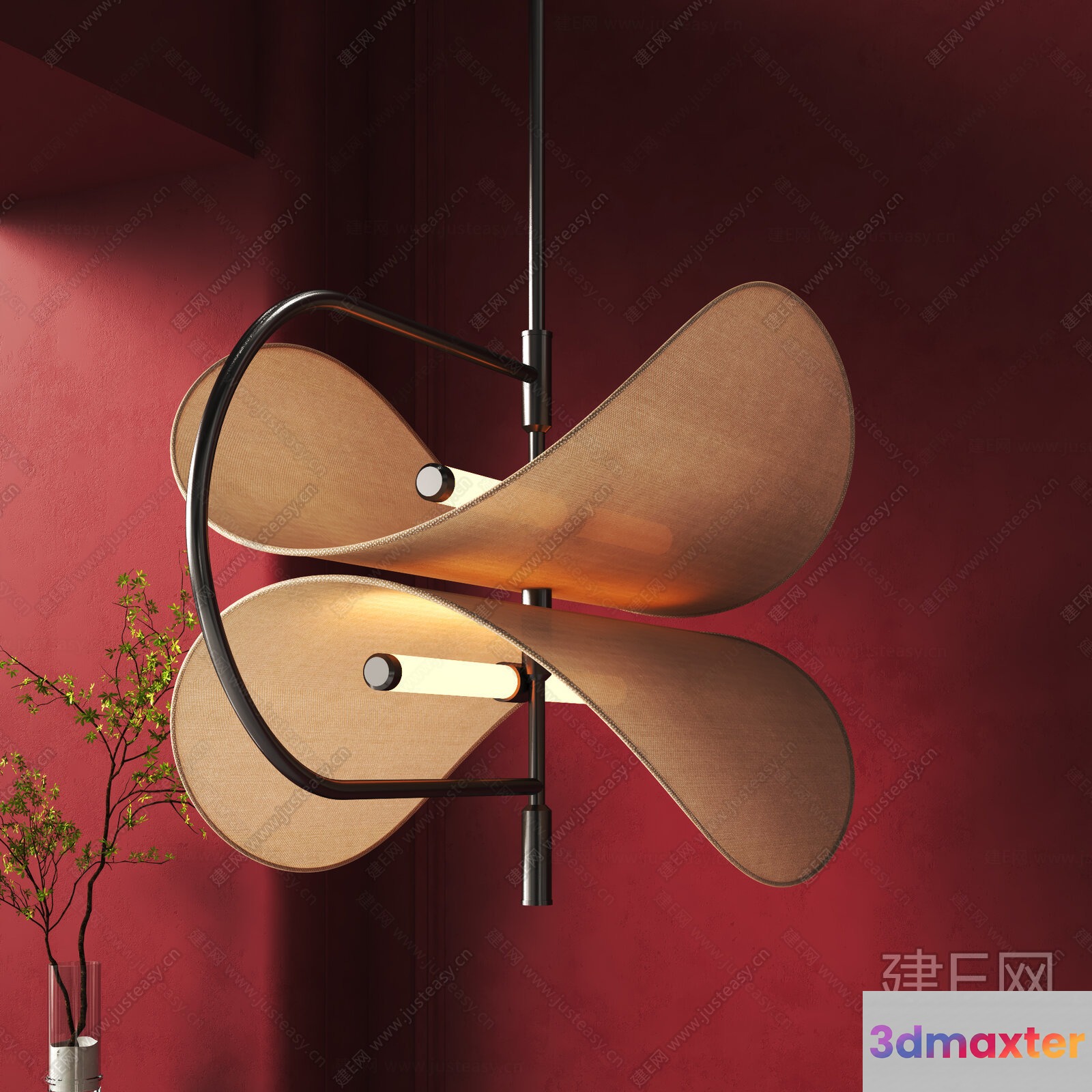 Modern Light Fixture 3D Model - 1239 - VRAY Render