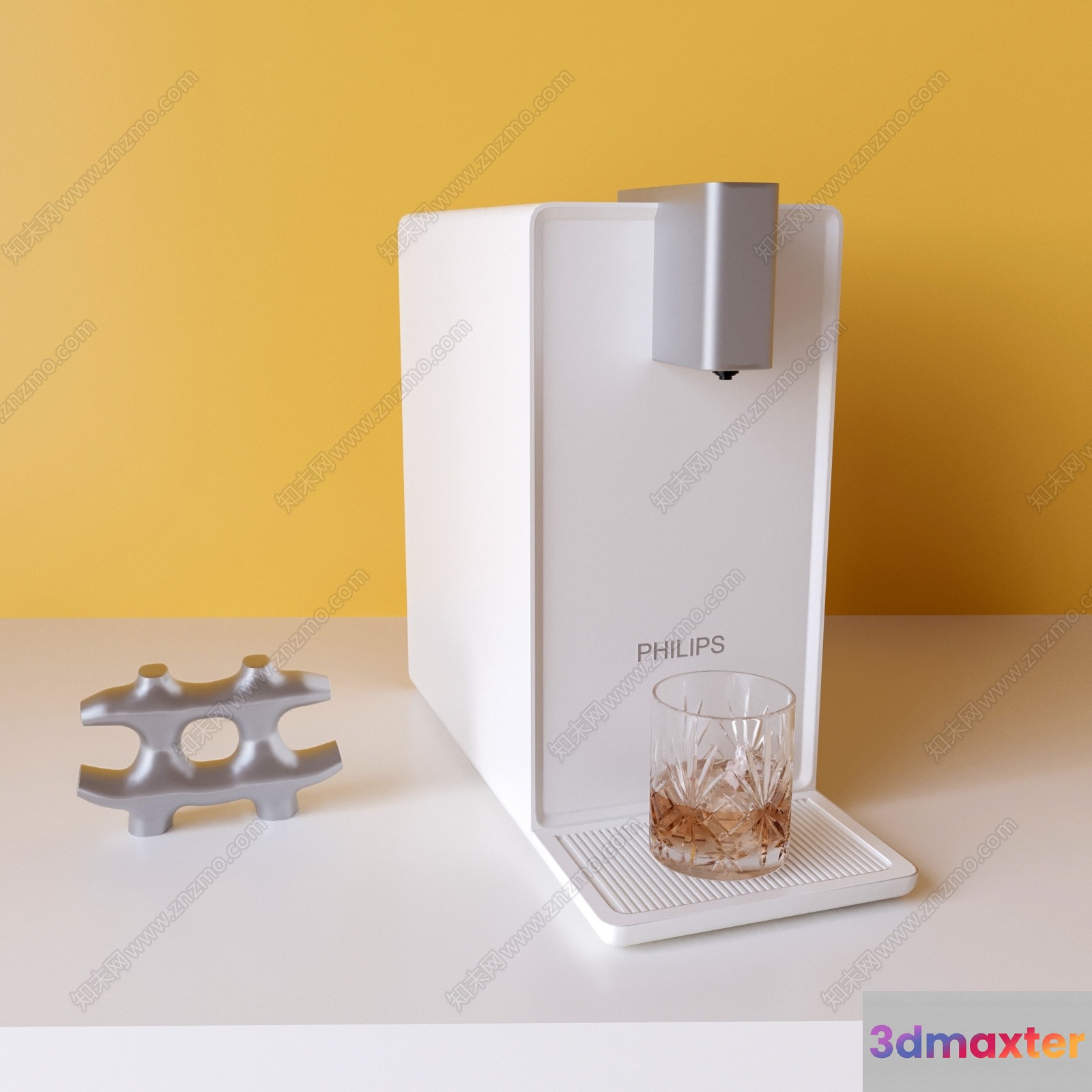 Modern White Water Dispenser 3D Model - 18018 - VRAY Render