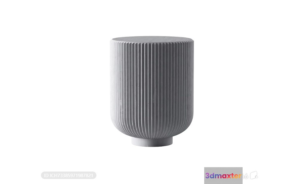 Gray Vase 3D Model - 12424 - VRAY Render