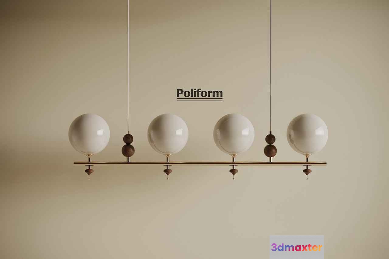 Modern Light Fixture 3D Model - 9396 - VRAY Render