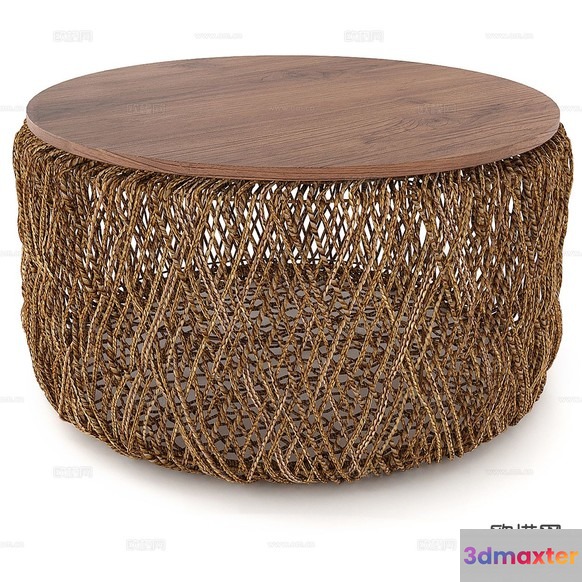 A Woven Table 3D Model - 14216 - CORONA Render