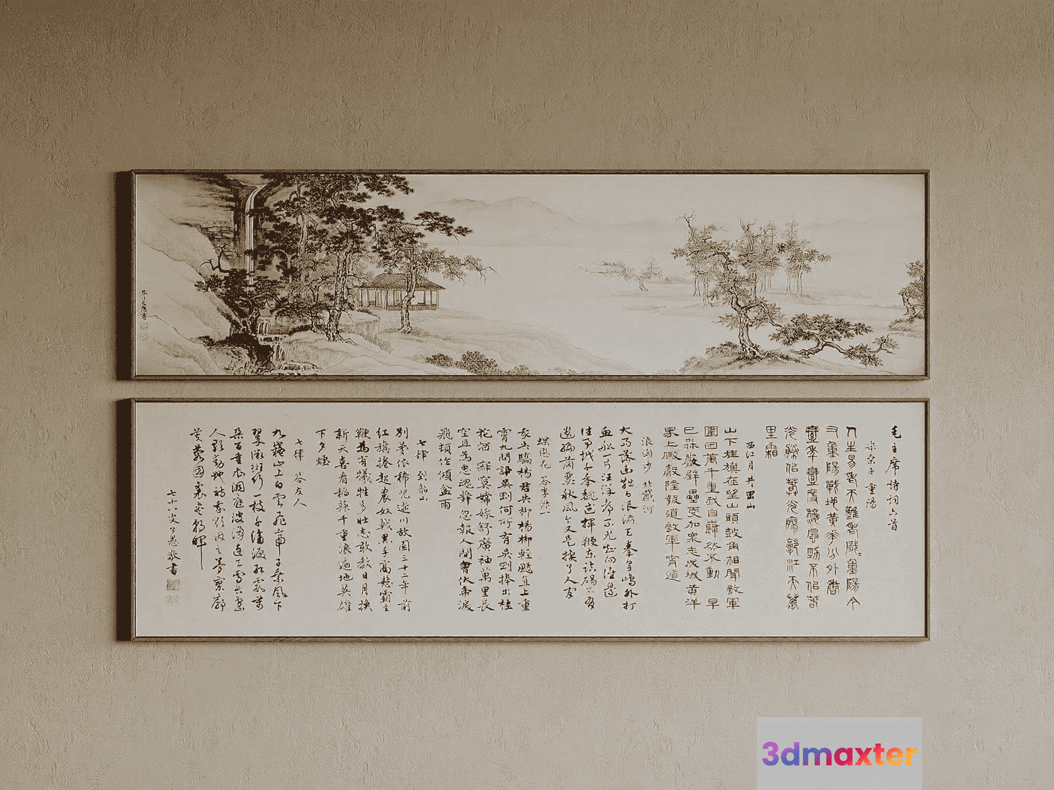 A Traditional Chinese Painting 3D Model - 17747 - VRAY Render