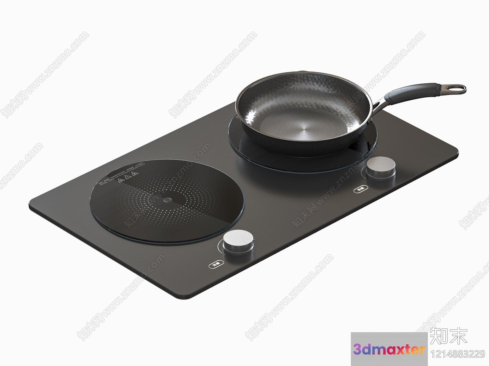 Modern Induction Cooktop 3D Model - 10962 - VRAY Render