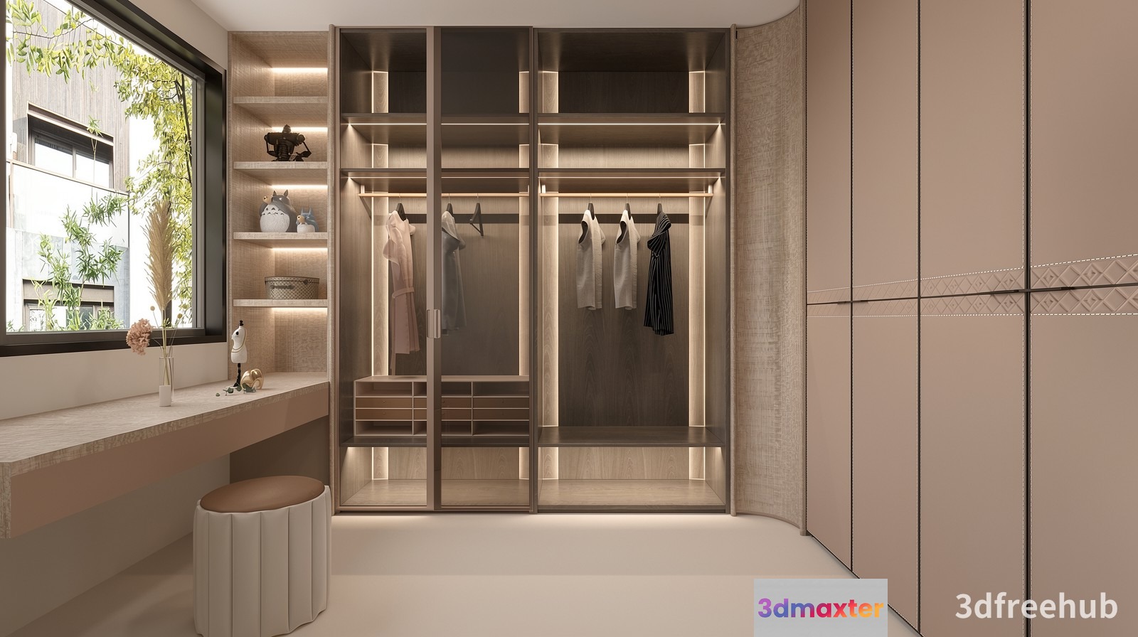 Modern Dressing Room 3D Model - 22948 - VRAY Render