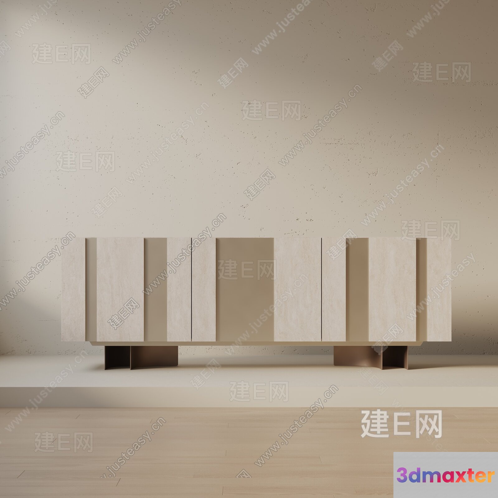 Modern Beige Furniture 3D Model - 9446 - VRAY Render