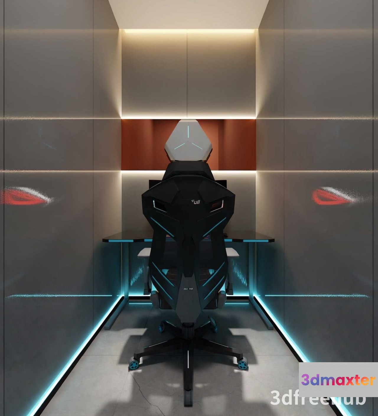 Modern Gaming Chair 3D Model - 19963 - VRAY Render