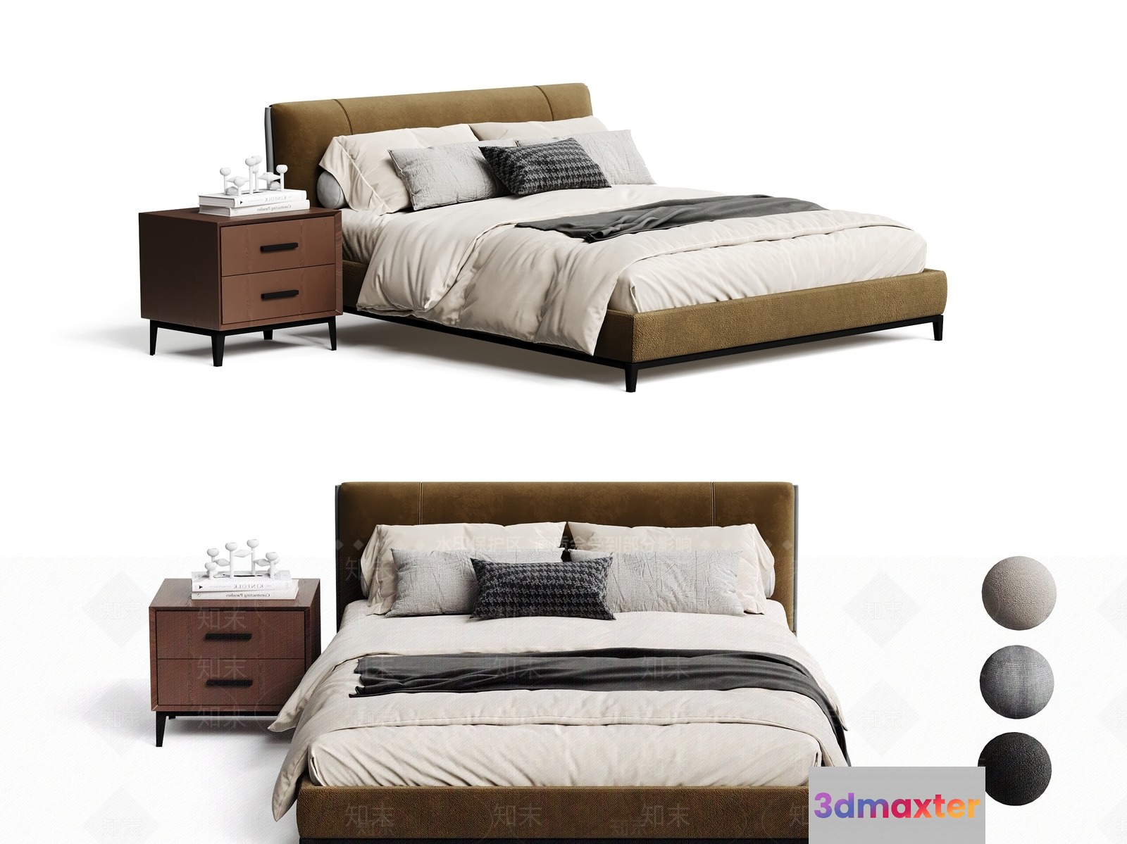 Cozy Bedroom 3D Model - 12772 - VRAY Render