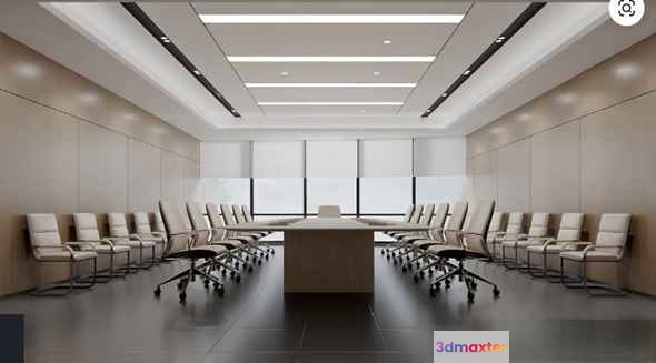 Modern Conference Room 3D Model - 3031 - VRAY Render