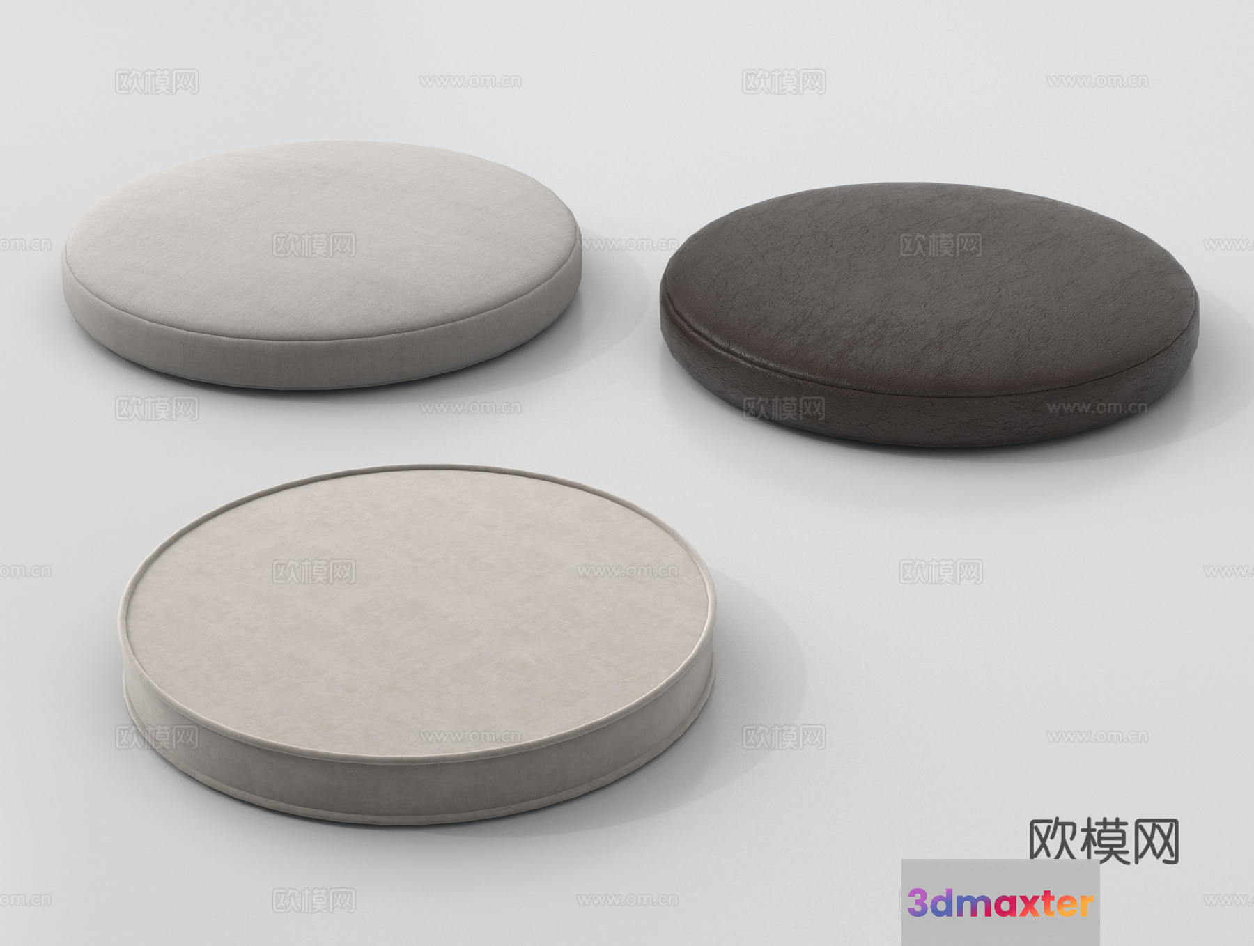 Modern Circular Furniture 3D Model - 16348 - VRAY Render