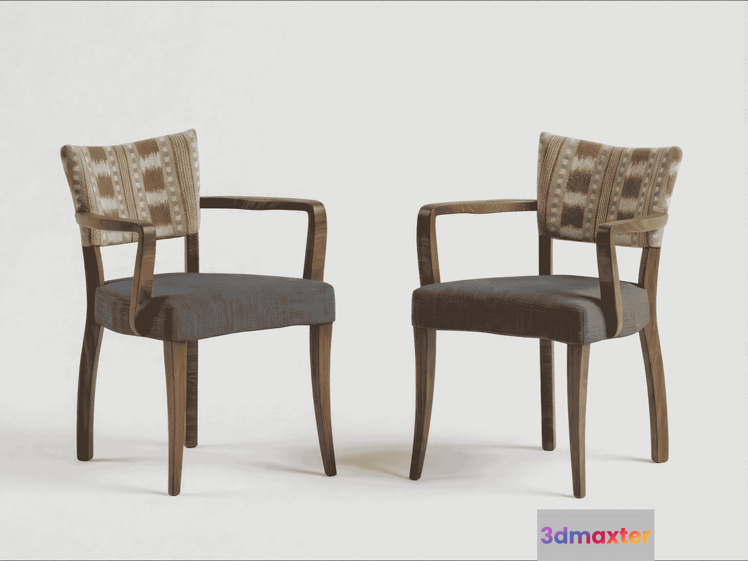 Wooden Chairs 3D Model - 11714 - VRAY Render