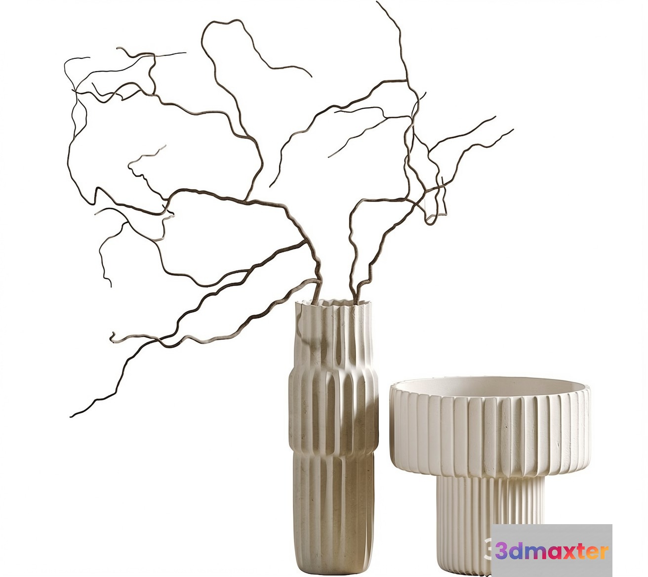 Modern Ceramic Vases 3D Model - 11181 - VRAY Render