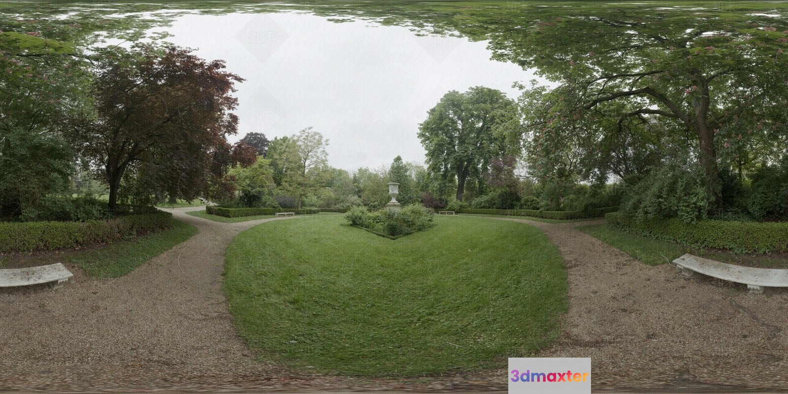 A Serene Outdoor Space 3D Model - 3671 - VRAY Render