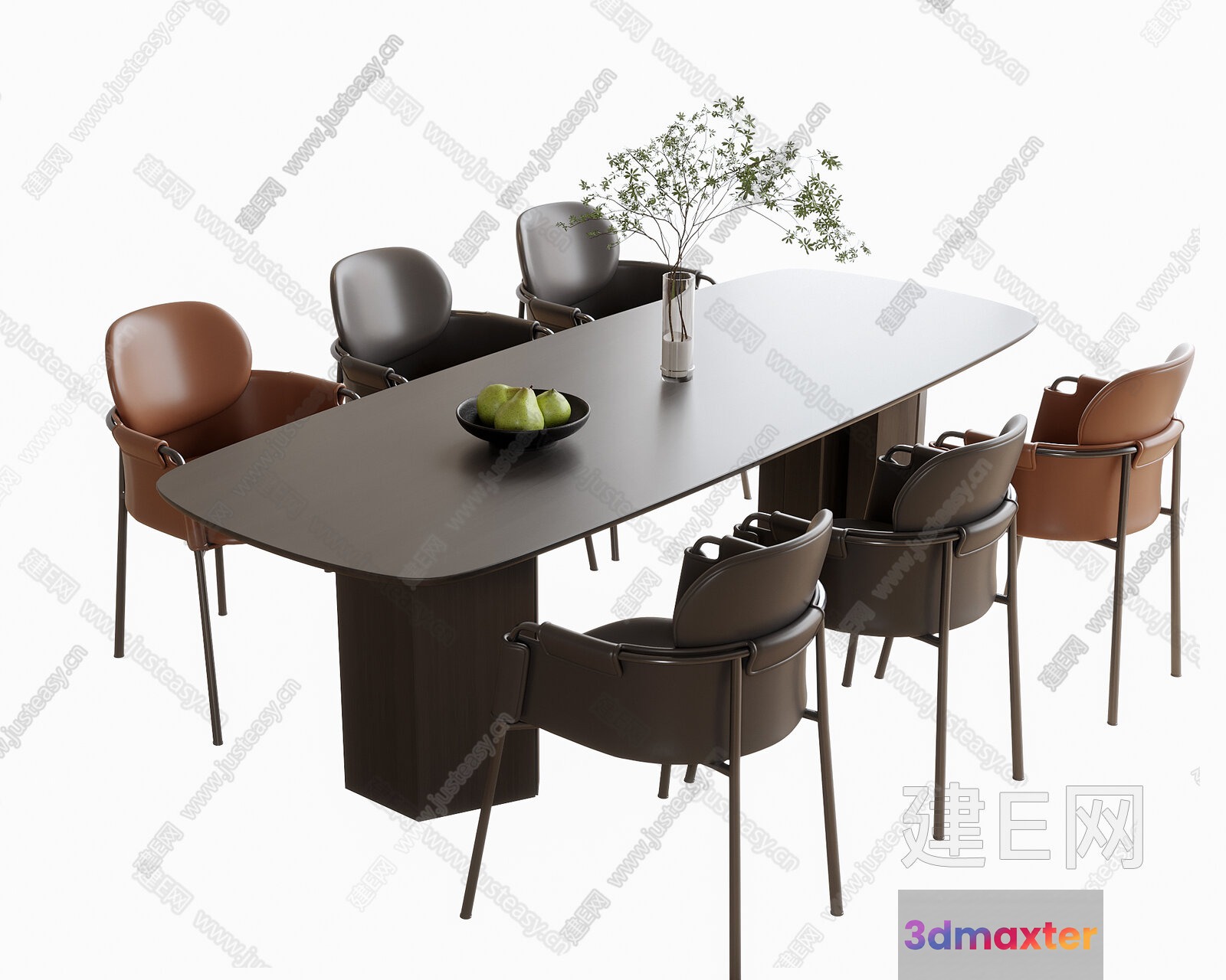 Modern Dining Table 3D Model - 17675 - VRAY Render