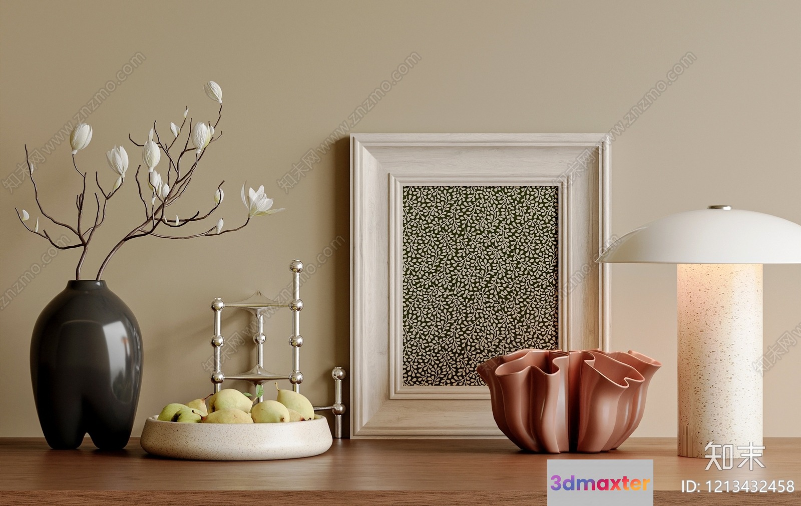 Modern Home Decor 3D Model - 5609 - VRAY Render