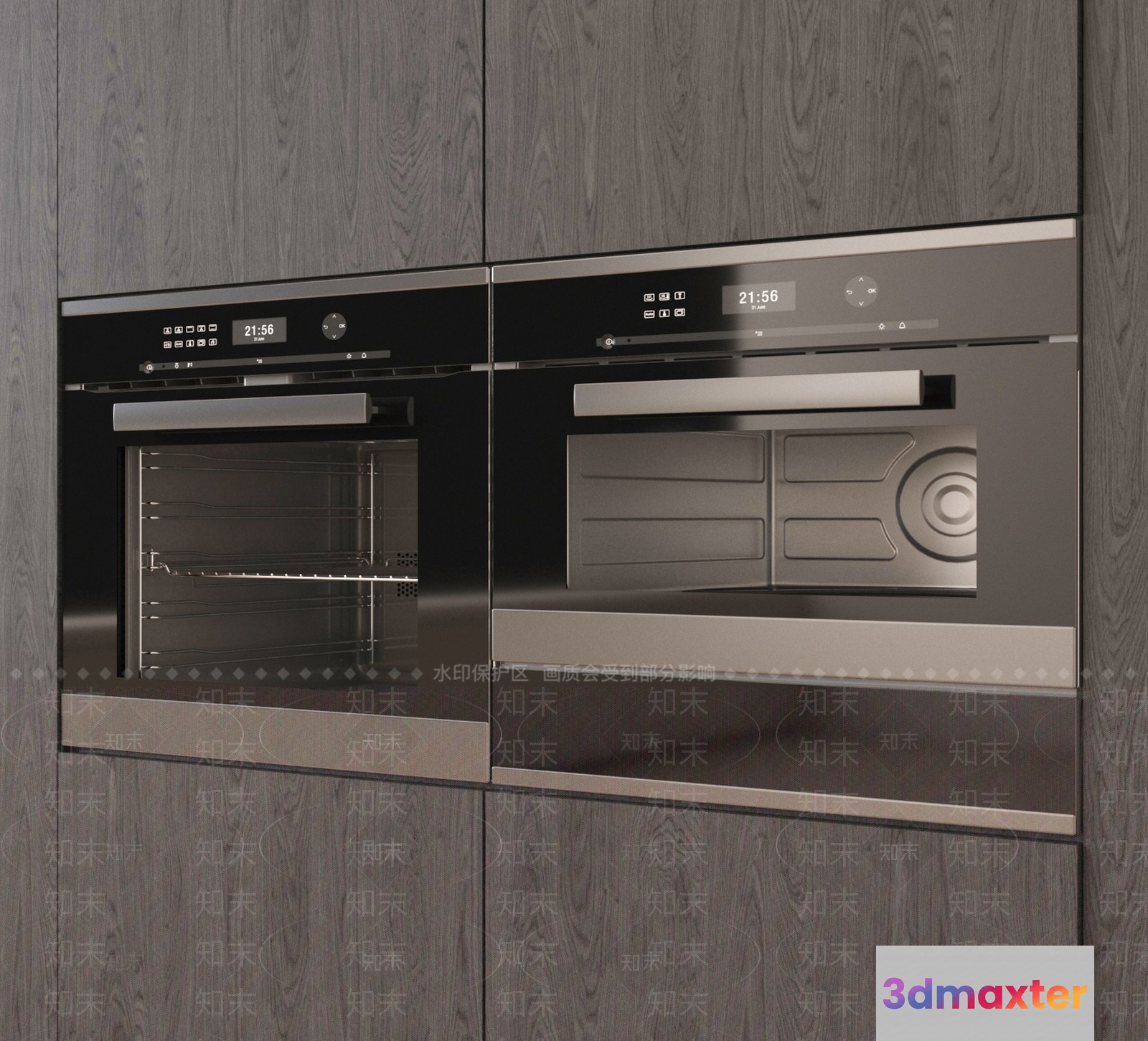 Modern Kitchen Appliances 3D Model - 444 - VRAY Render