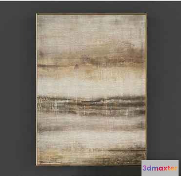 A Painting Of A Landscape 3D Model - 12890 - VRAY Render