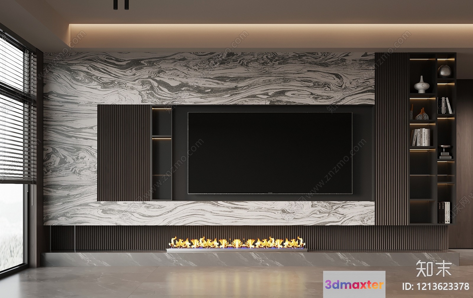 Modern Living Room 3D Model - 6919 - VRAY Render