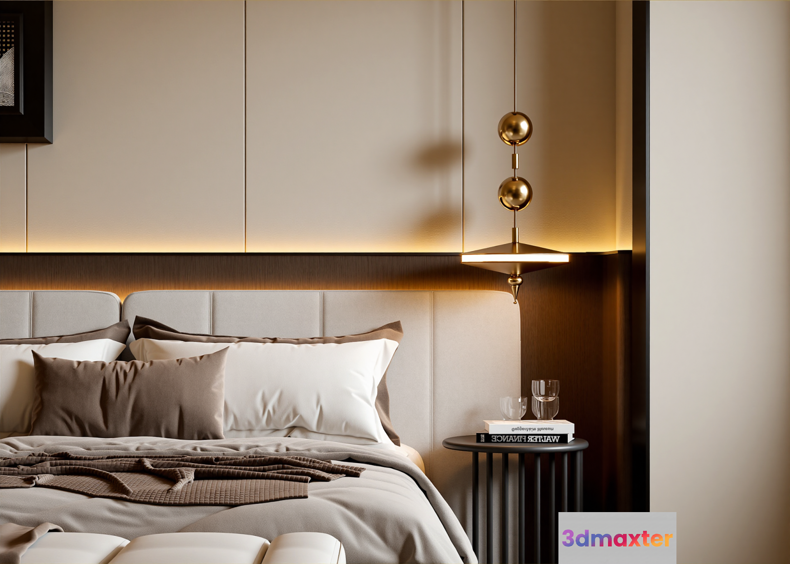 Cozy Bedroom 3D Model - 23446 - VRAY Render