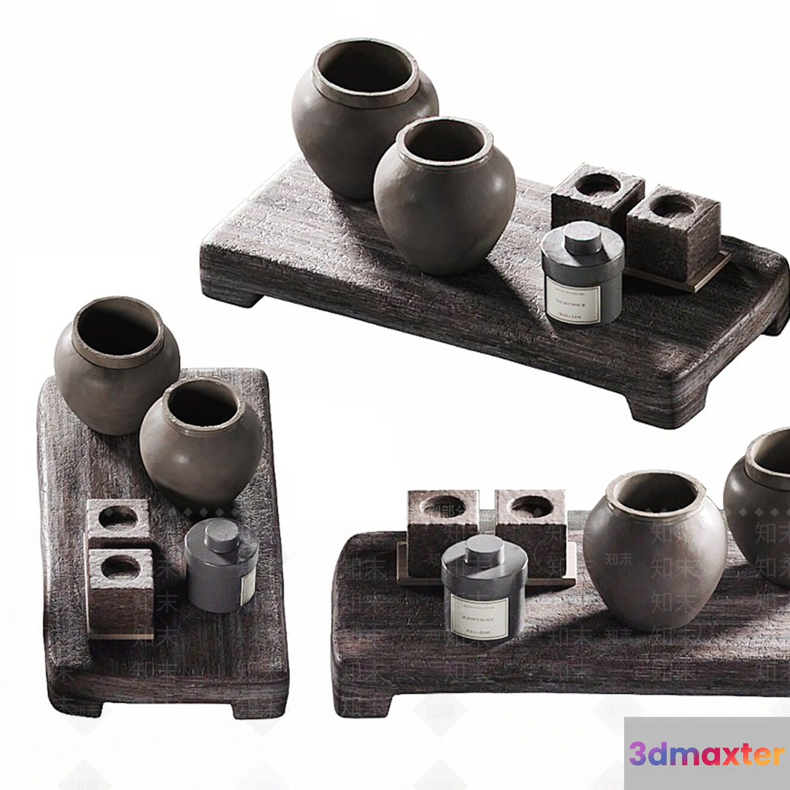 Modern Rustic Decor 3D Model - 9386 - VRAY Render