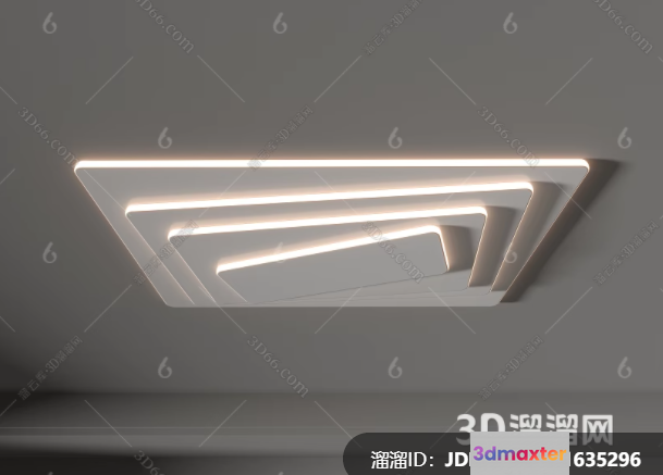 Modern Light Fixture 3D Model - 331 - VRAY Render