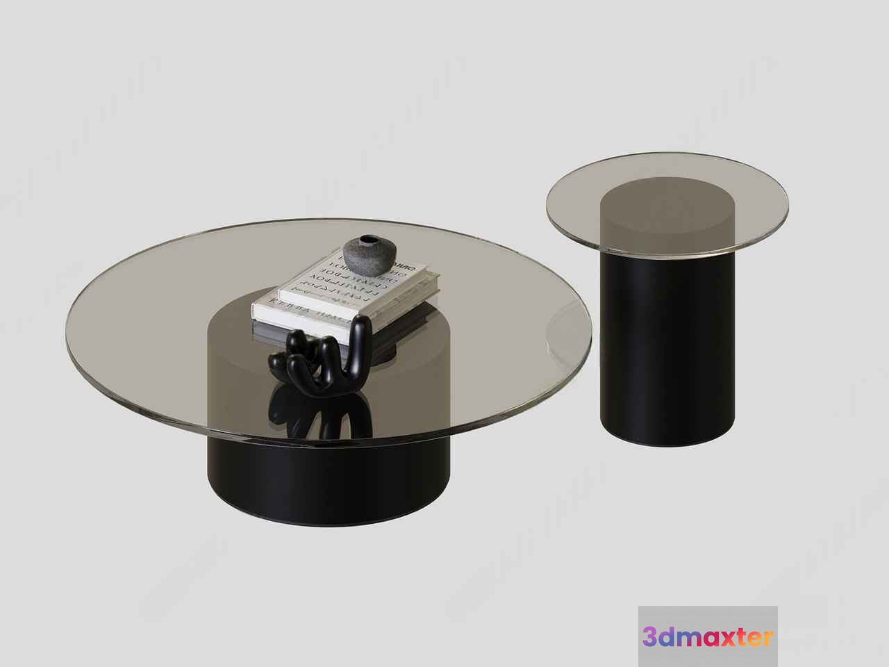 Modern Glass Coffee Table 3D Model - 1751 - CORONA Render