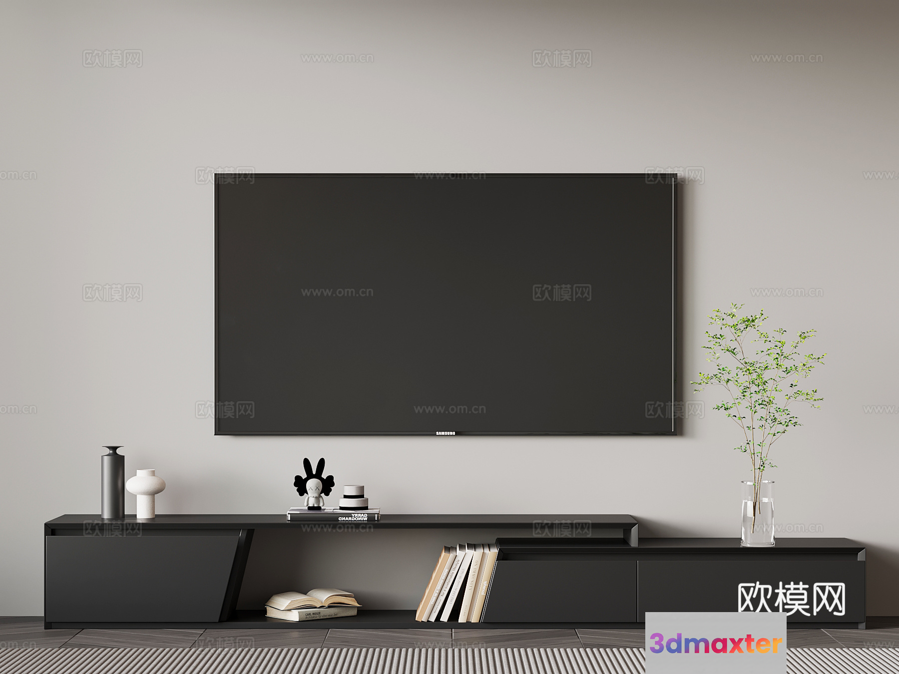 Modern Living Room 3D Model - 15172 - VRAY Render