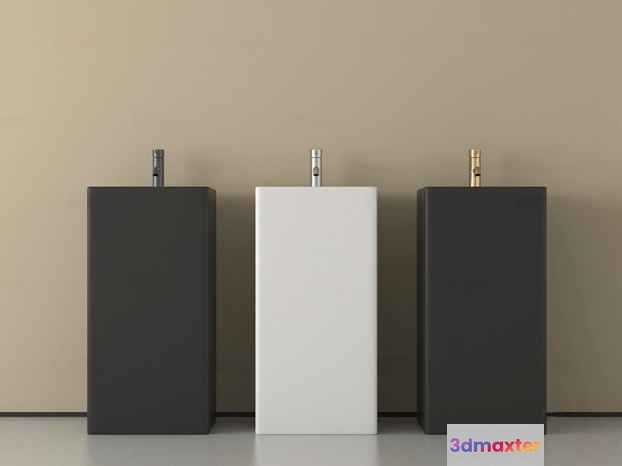 Modern Rectangular Objects 3D Model - 19787 - VRAY Render
