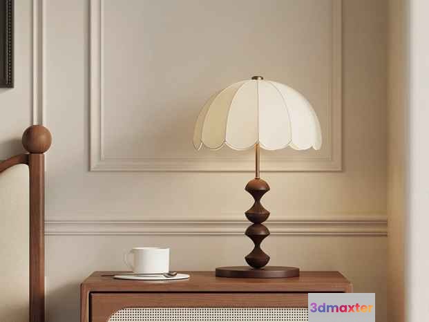 Mid-Century Modern Lamp 3D Model - 12952 - VRAY Render