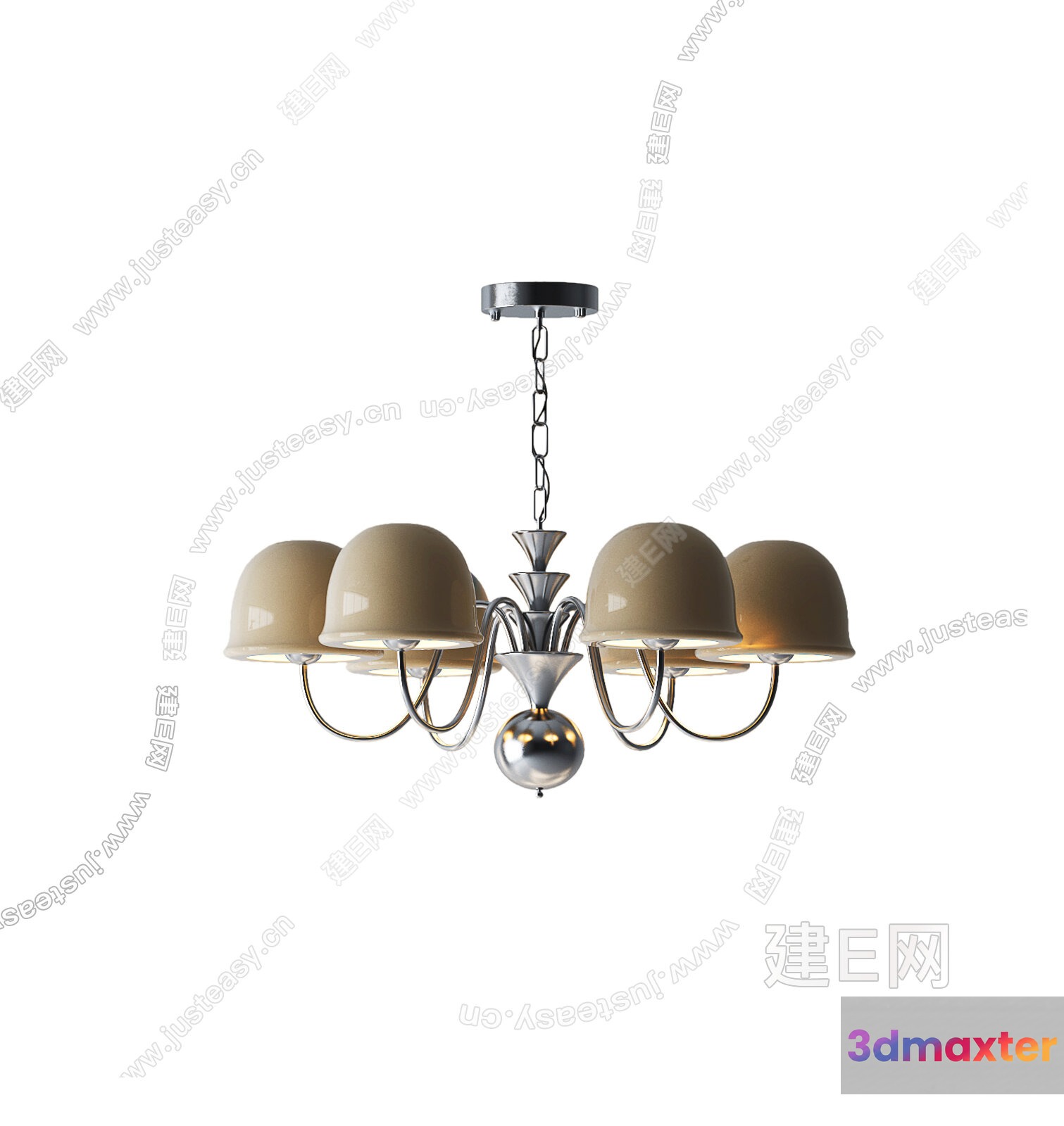 Gold Light Fixture 3D Model - 3449 - VRAY Render
