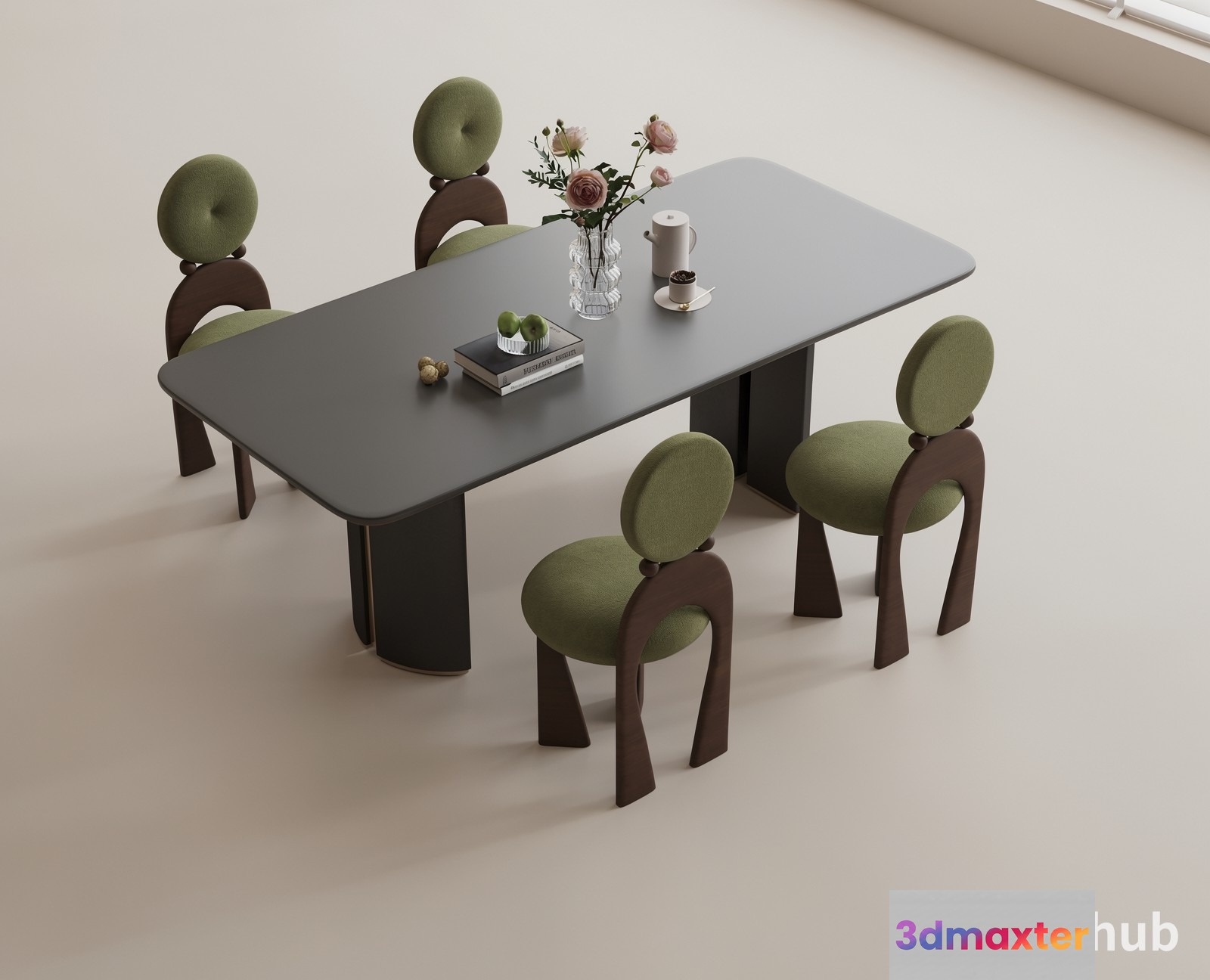 Modern Dining Table 3D Model - 21954 - VRAY Render