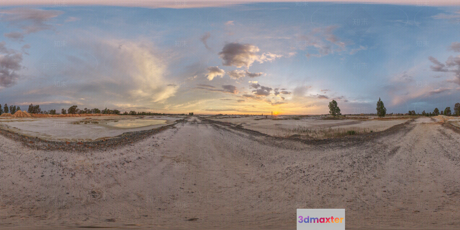 A Desert Landscape 3D Model - 3366 - VRAY Render