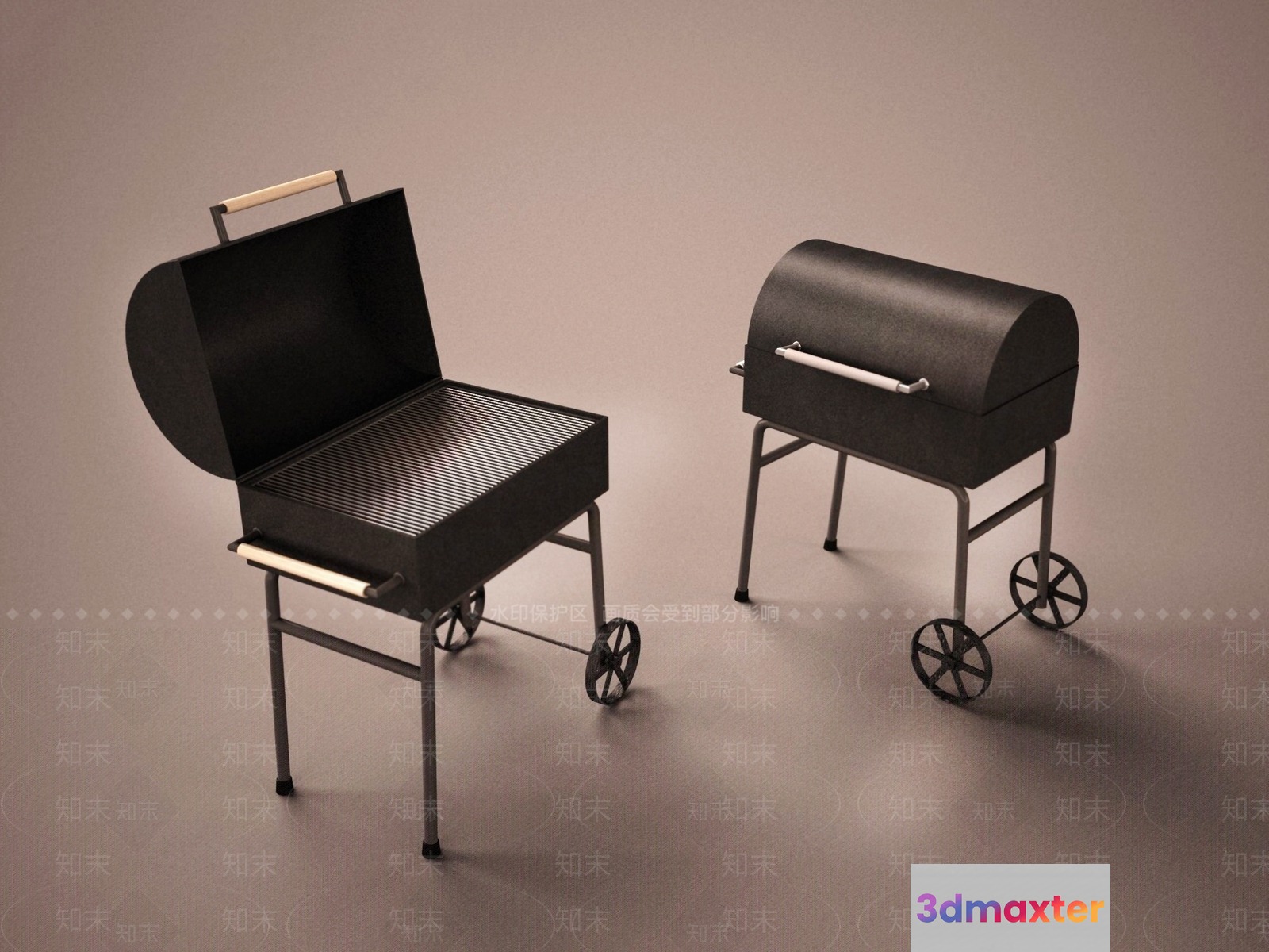 A Charcoal Grill 3D Model - 16101 - VRAY Render