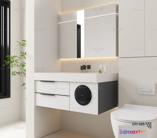 Modern Bathroom Sink 3D Model - 4359 - VRAY Render