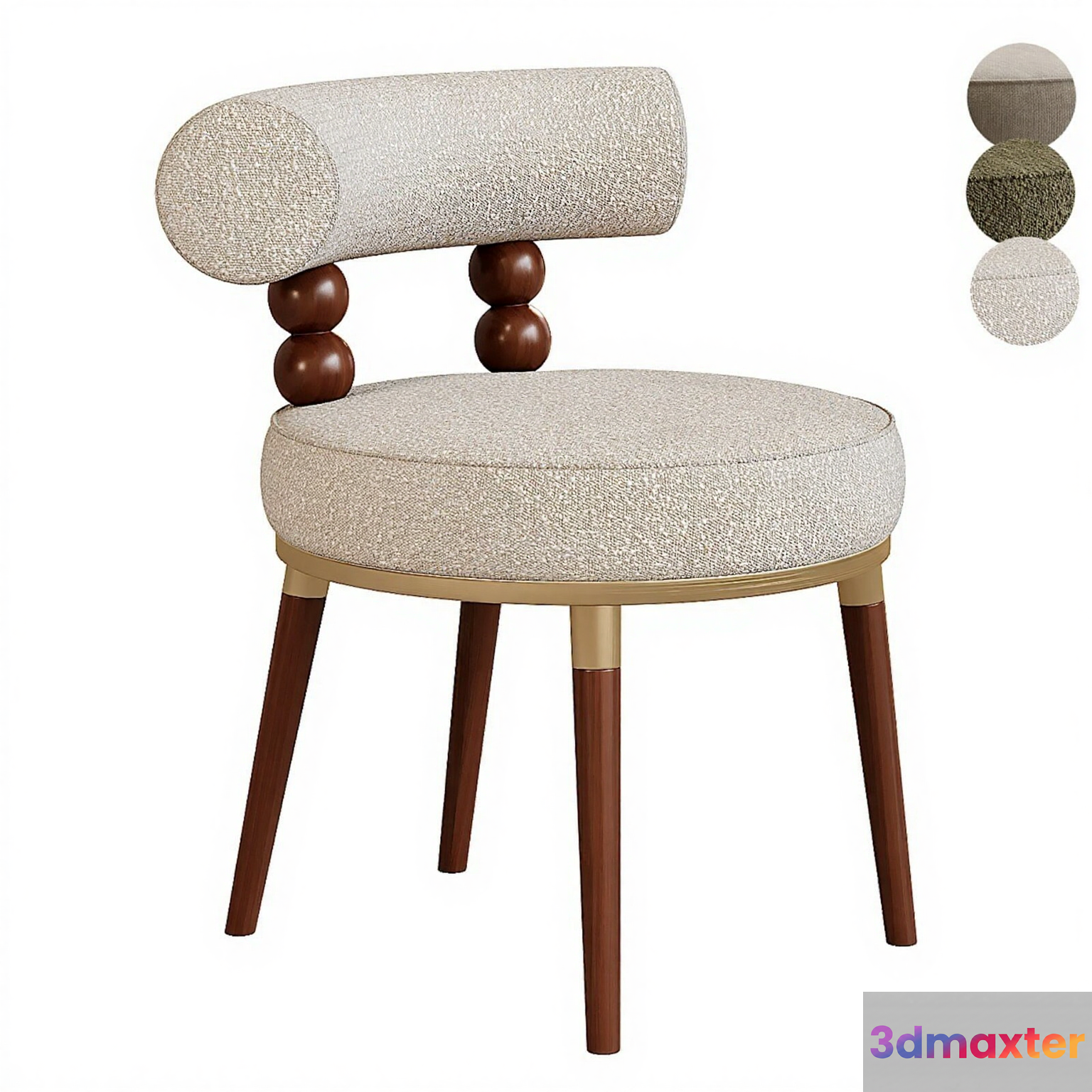 Modern Round Chair 3D Model - 21331 - CORONA Render
