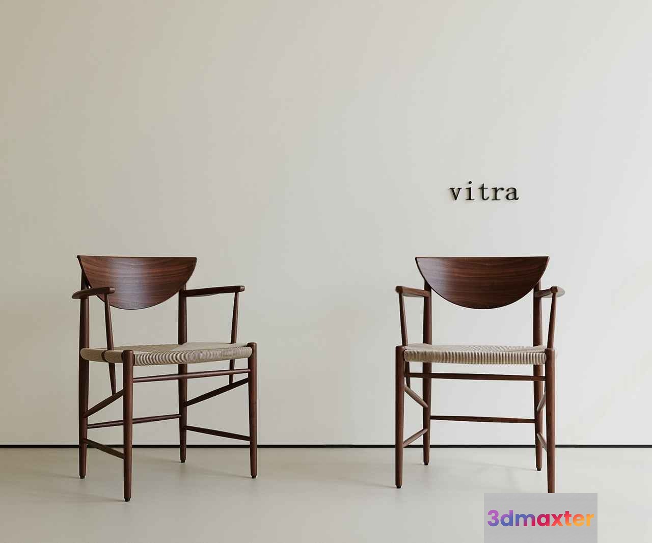 Wooden Armchairs 3D Model - 12766 - VRAY Render