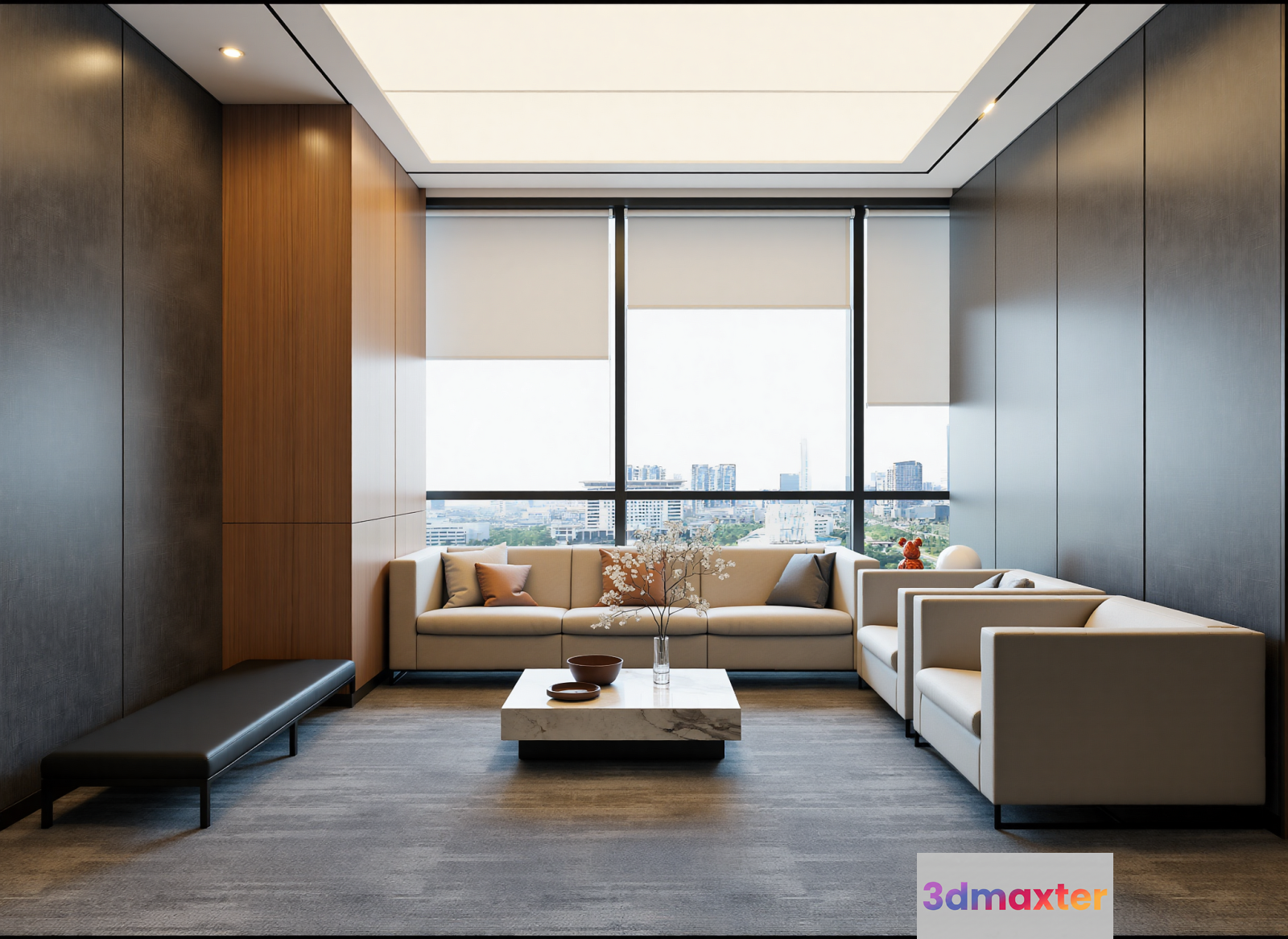 Modern Living Room 3D Model - 10999 - CORONA Render