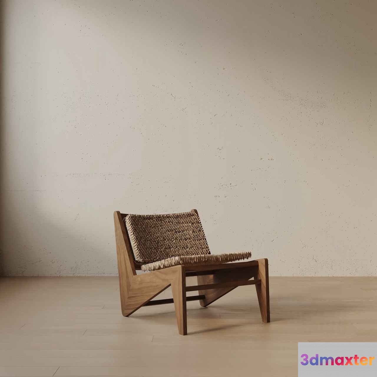 Wooden Minimalist Chair 3D Model - 13269 - VRAY Render