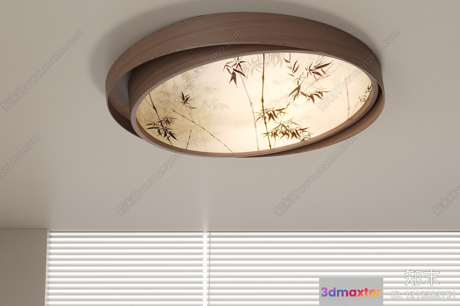 Wooden Light Fixture 3D Model - 5965 - VRAY Render