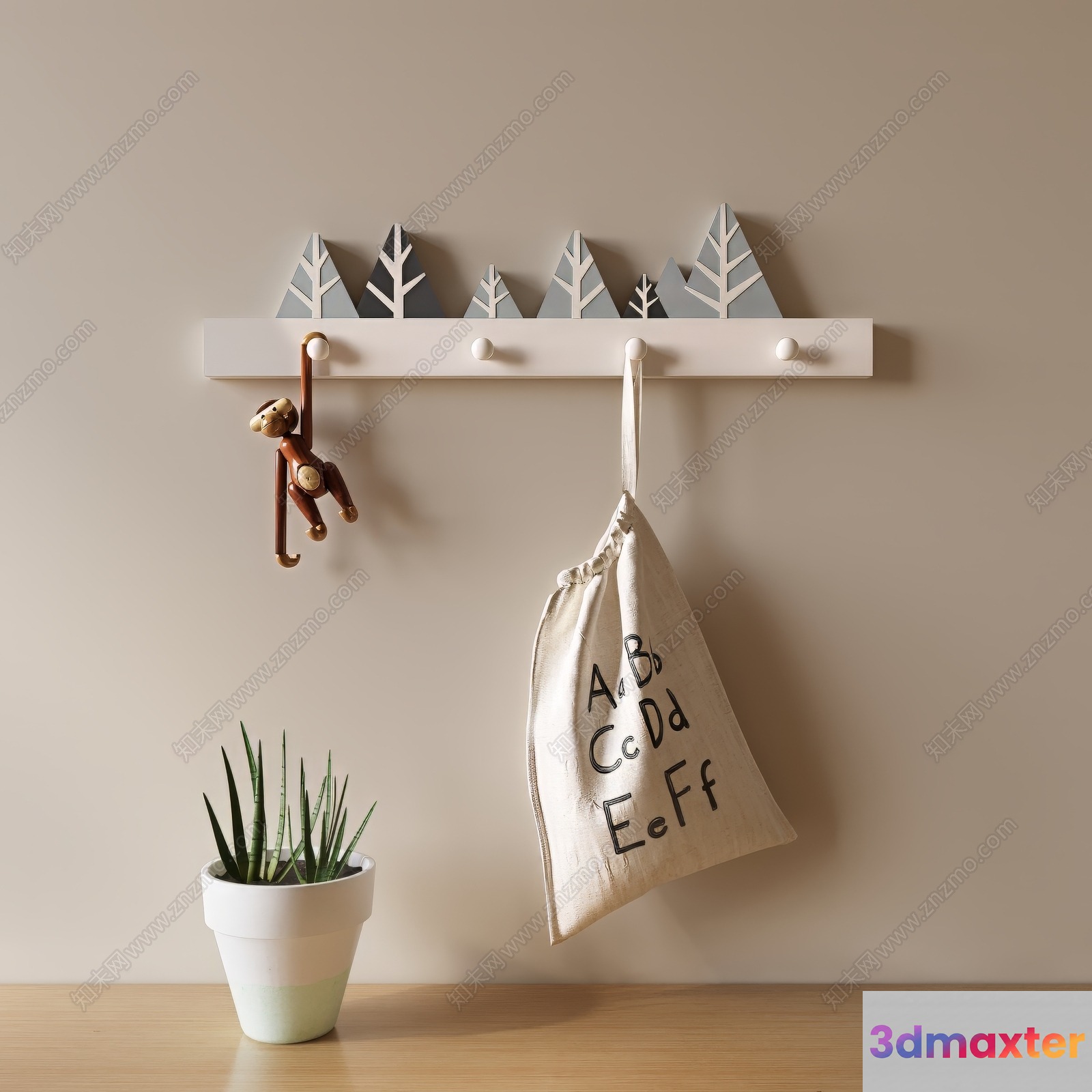 Cozy Home Decor 3D Model - 7932 - CORONA Render