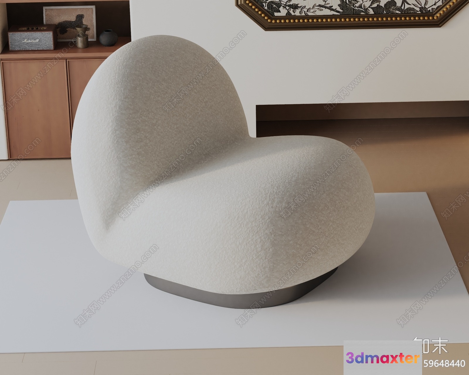 Modern Living Room 3D Model - 2180 - VRAY Render