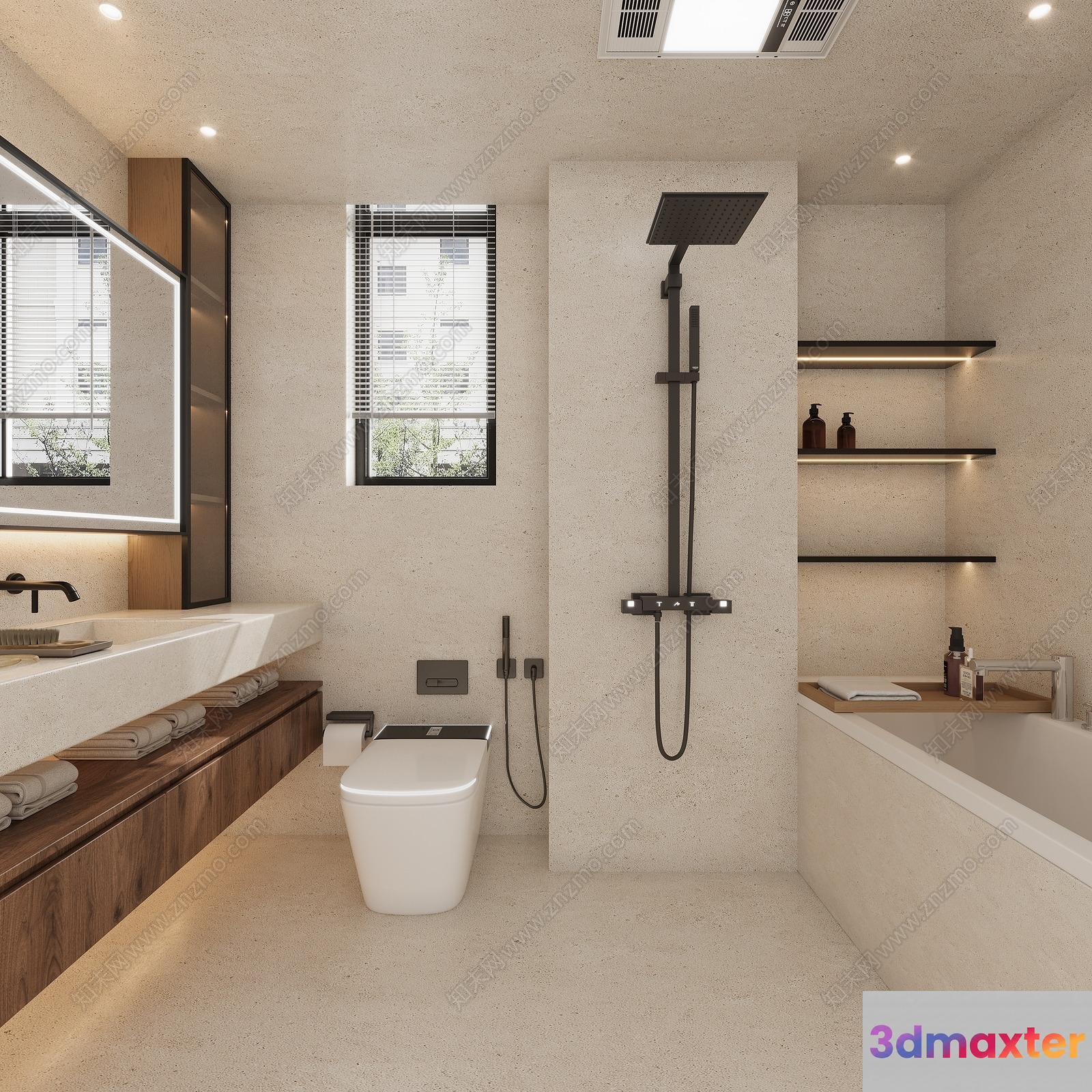 Modern Bathroom 3D Model - 20661 - VRAY Render