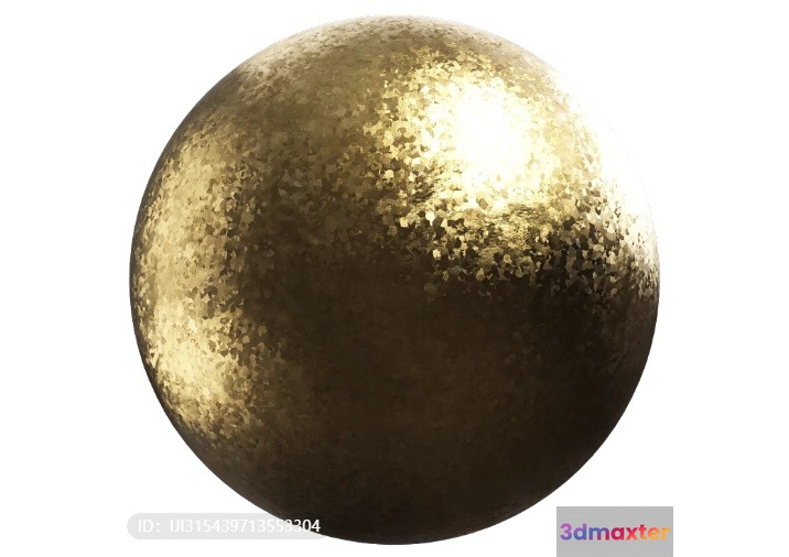 Gold Sphere 3D Model - 9020 - VRAY Render