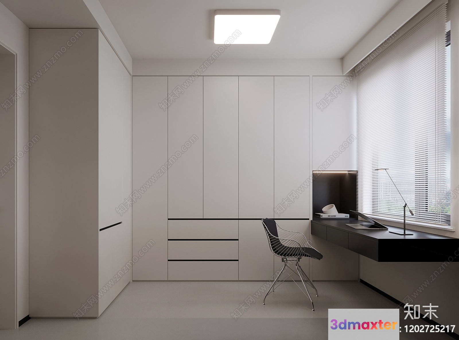 Modern Minimalist Office 3D Model - 20300 - CORONA Render